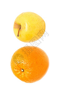 粮食食品白色食物黄色橙子绿色水果背景图片