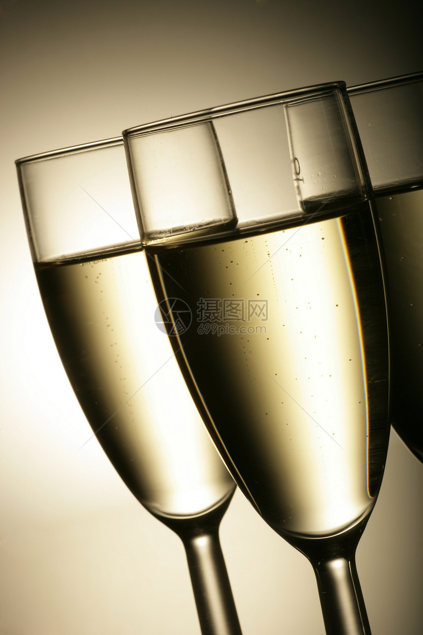 香槟口渴桌子酒吧栽培庆典金子干杯健康派对藤蔓图片