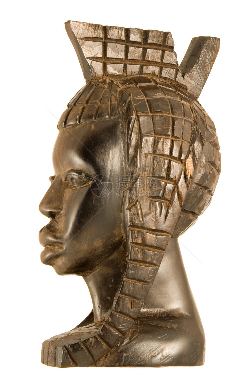 非洲雕像木头古物乌木历史雕塑纪念品黑色塑像艺术女性图片
