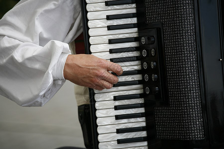 手风琴播放器闲暇活动键盘玩家音乐艺人音乐家乐器生活男人背景图片