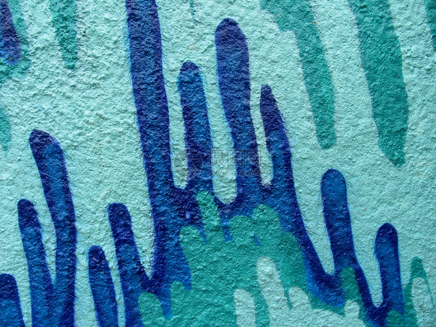 拼贴装饰蓝色水平涂鸦犯罪墙纸艺术图片