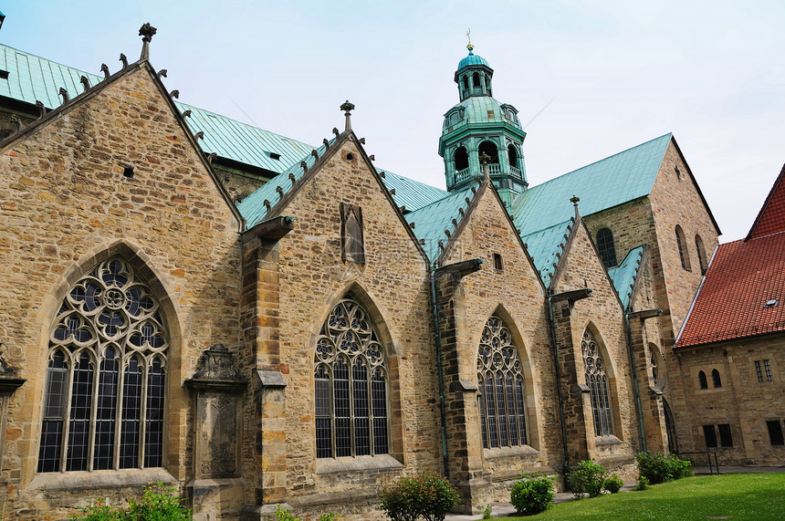 德国希尔代海大教堂旅游文化遗产风景古迹世界遗产建筑历史教会都市图片