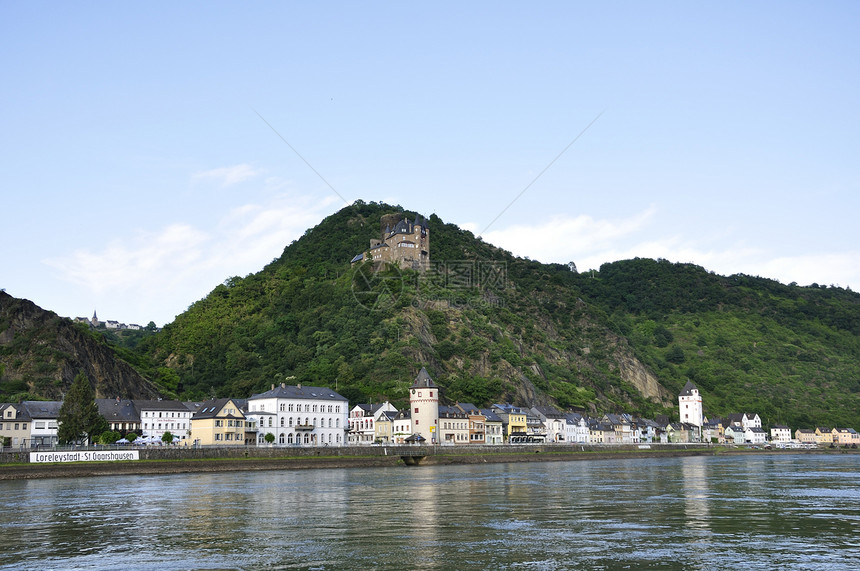 圣加尔沙森镇和卡茨城堡文化遗产风景城堡旅行房屋结构游客古迹观光旅游图片