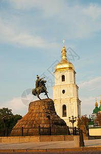 乌克兰基辅圣索非亚修道院背景图片