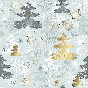 重温党史冬季重温模式绘画森林金子圆圈木头星星季节墙纸水晶卷曲设计图片