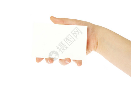 手持的卡片中问候语手指女性红色海报办公室床单拇指背景图片