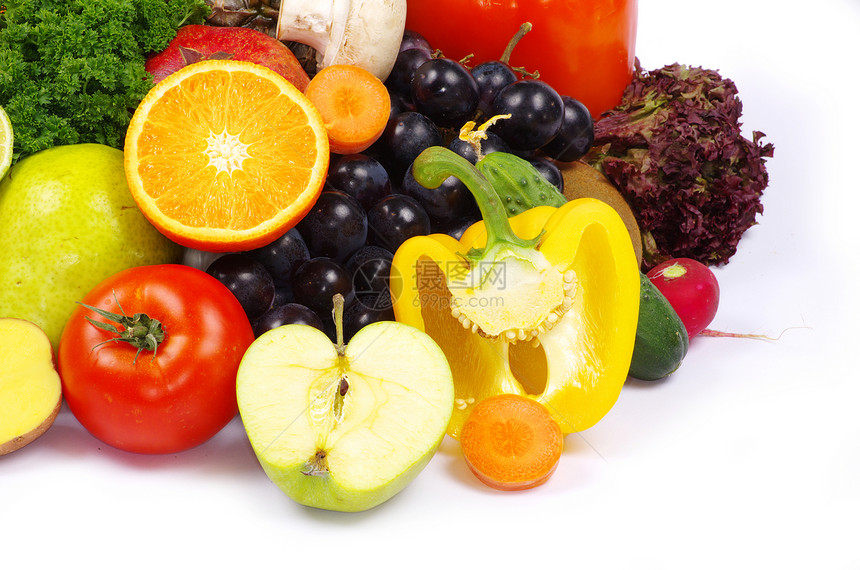 水果和蔬菜土豆纤维生产胡椒橙子市场洋葱奇异果食物营养图片