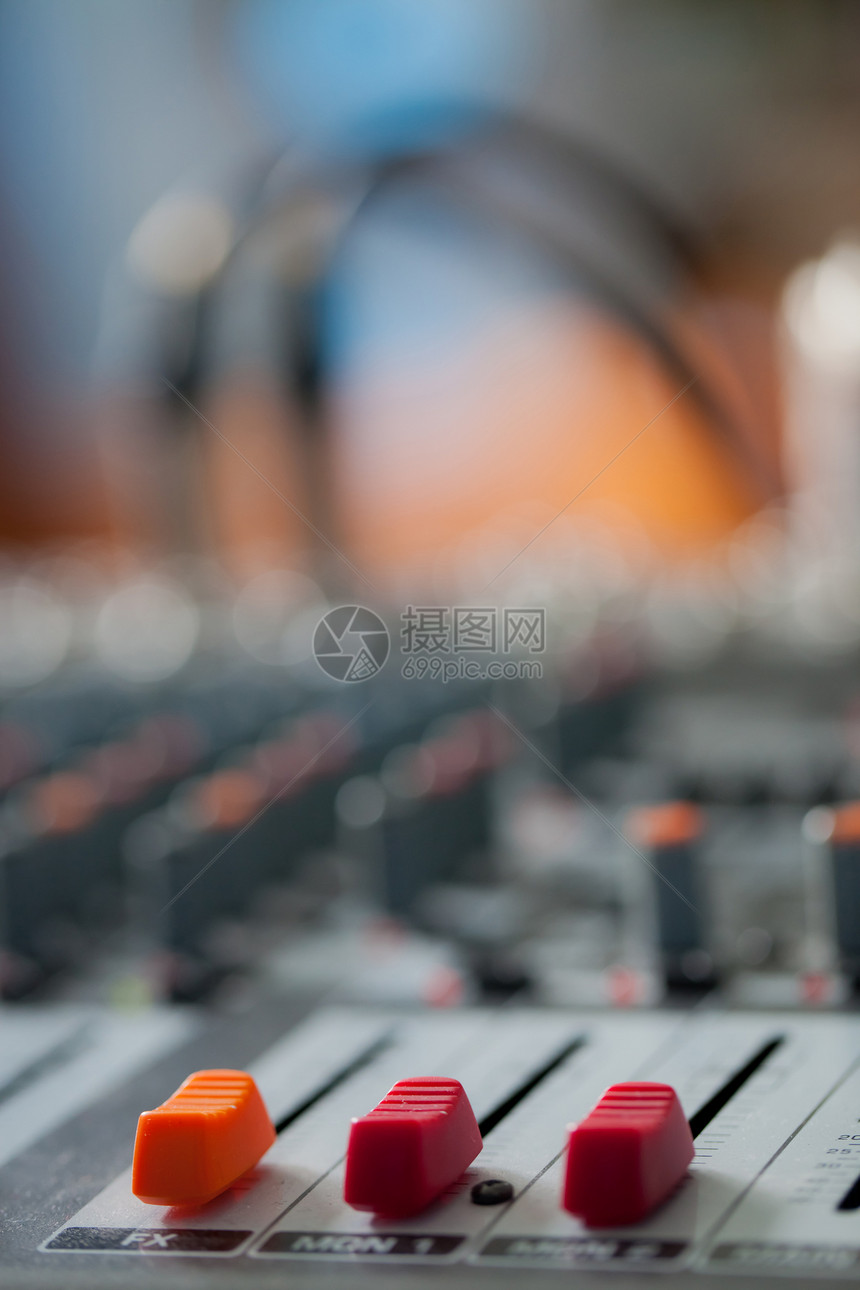 声音混音器按钮混合器桌子作曲家卡拉ok推子调音台技术环绕制作人图片