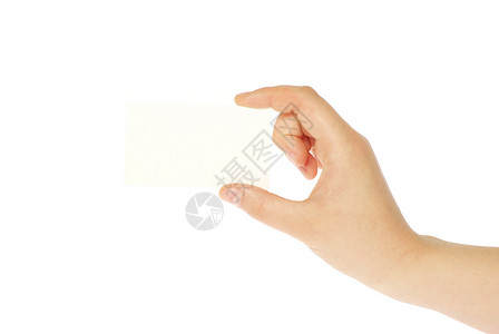 手上的卡片中红色床单办公室女性手指海报问候语拇指背景图片