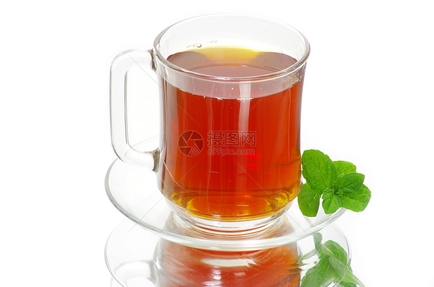 茶健康饮食薄荷玻璃饮料绿色餐具草本植物植物水果香味图片