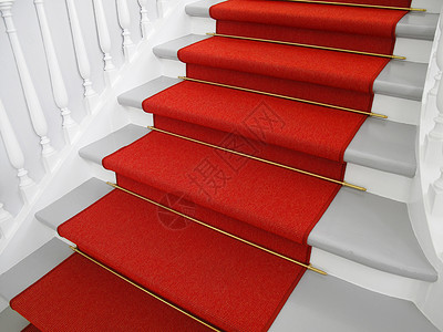 成功红色地毯脚步奢华名声大厅楼梯背景图片