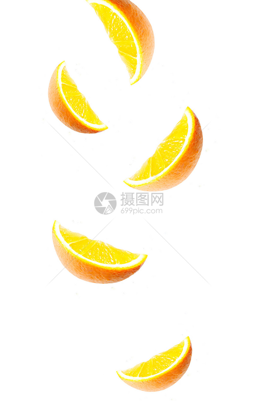 橙片水果果汁橙子维生素橘子摄影工作室图片