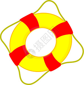 游泳管绳索管子夹子红色黄色背景图片