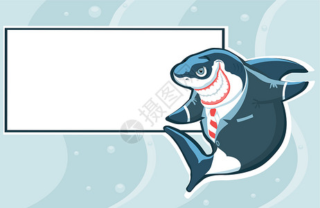 韩版衬衫商业鲨鱼 有复制版抽筋训练牙齿卡通片战略成功商务讲话衬衫项目会议插画