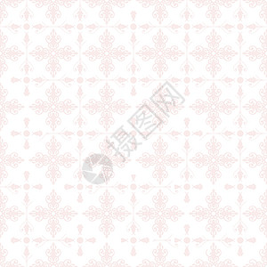 无缝花纹粉色美丽圆形织物裙子白色墙纸材料背景图片