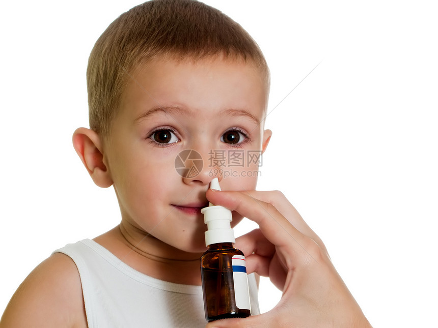 鼻喷孩子空气鼻音呼吸男性哮喘治疗小瓶疾病流感图片