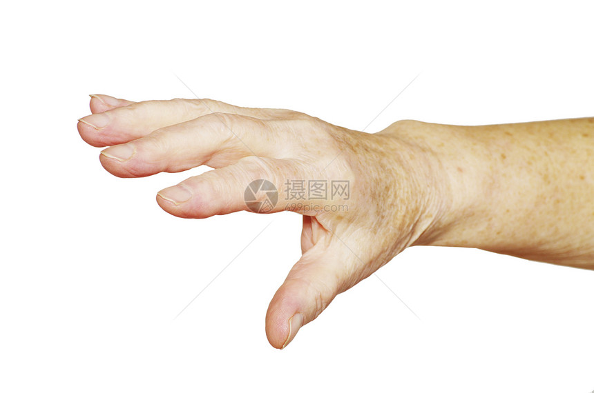 扩展手皱纹前臂宗教手势生活休息男性指甲荣誉手指图片