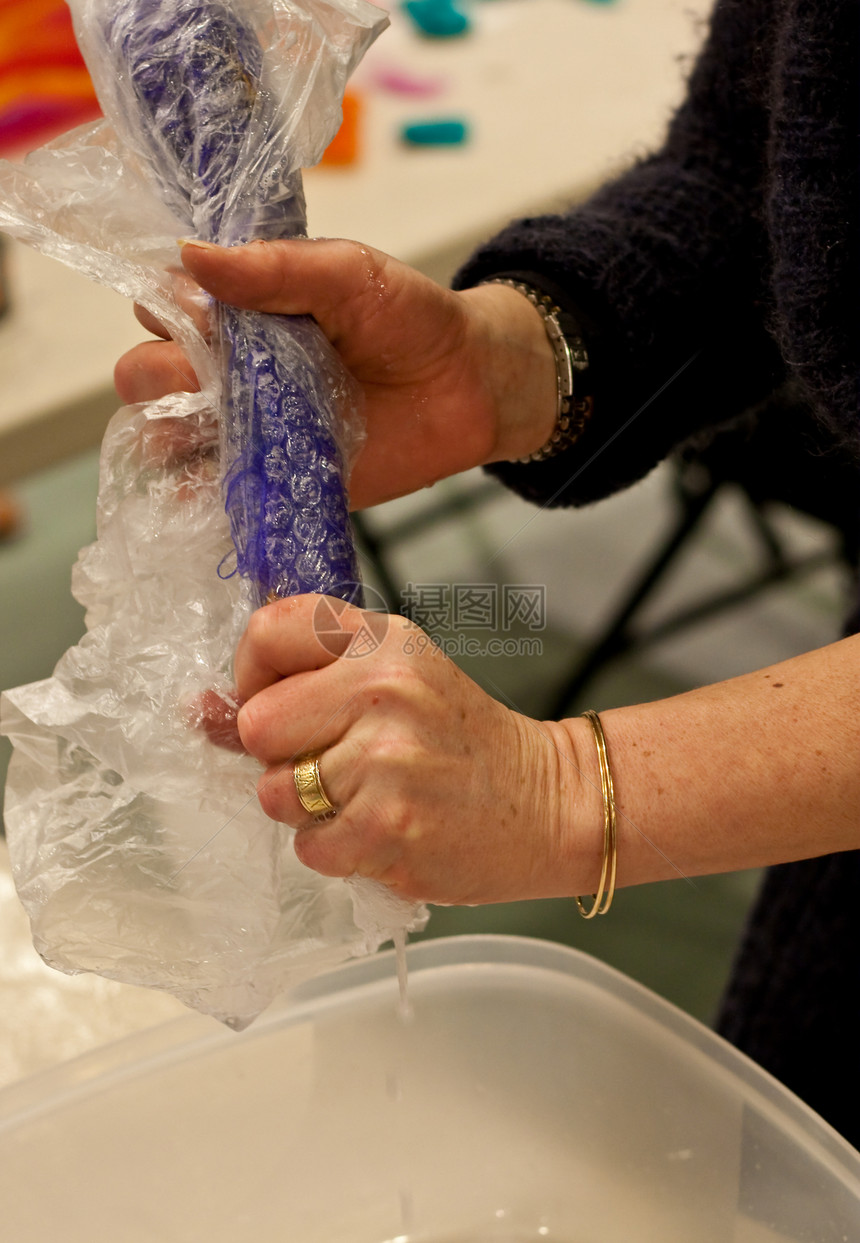 感觉有女性紫丁香羊毛毛毡方案纤维创造力手工材料女士图片
