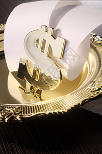 添加机磁带金融对象盘子机带金子影棚背景图片