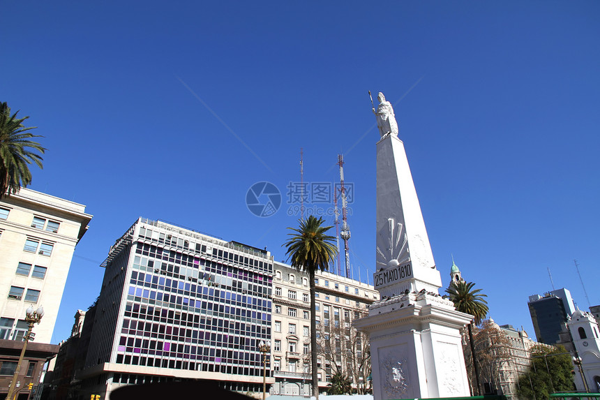 五月广场联邦自由历史性地标历史柱子解放英雄首都雕像图片