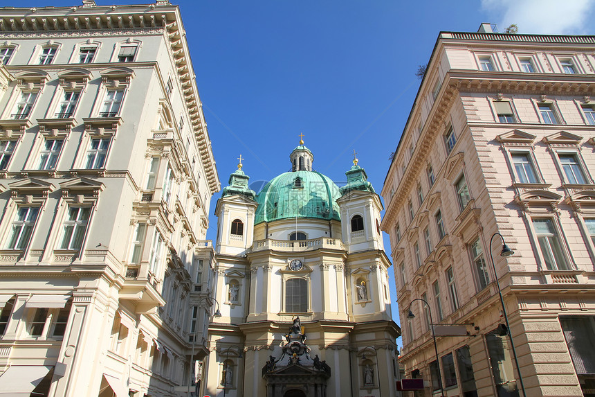 维也纳彼得斯基契地标景观纪念碑场景宗教房子建筑学旅行市中心中心图片