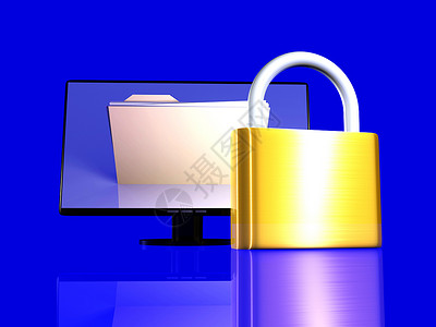 电脑锁屏安全文件数据磁盘挂锁纯平档案电子密码监视器文件夹隐私背景