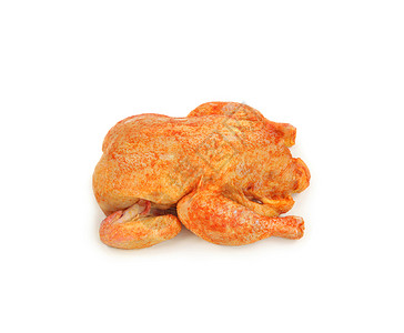 烤鸡工作室皮肤家禽食物烧烤午餐草药盘子白色柠檬背景图片