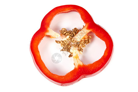 红辣椒部分白色色彩高视角食物素食种子健康饮食蔬菜颜色红色背景图片