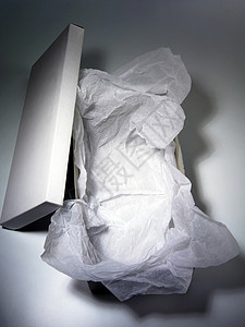 鞋纸盒纸板白色盒子包装盖子背景图片