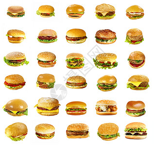 汉堡和奶酪汉堡晚餐蔬菜包子午餐牛肉饮食营养垃圾芝麻餐厅快餐高清图片素材