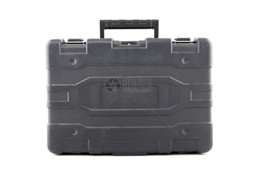 灰色工具箱金属案件闩锁金融文件夹相机软垫秘密行李商业图片