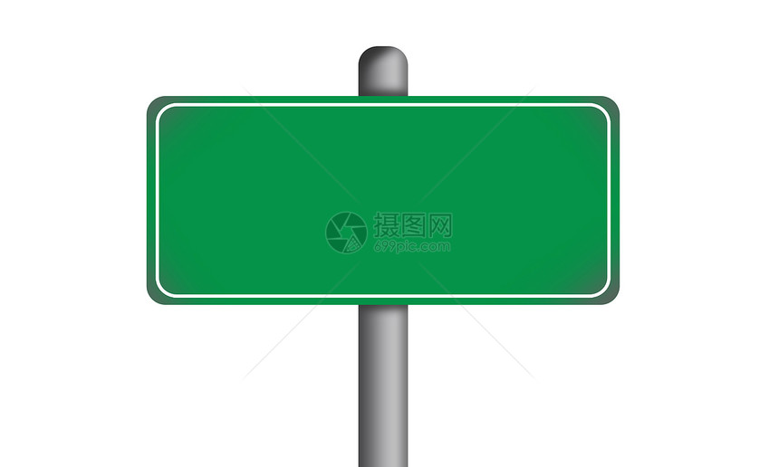 孤立的  绿路  标志控制板城市盘子街道驾驶交通框架木板指示牌天空图片