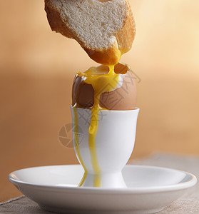 早餐选择性面包菜肴蛋类焦点褐色食物棕色沸腾背景图片