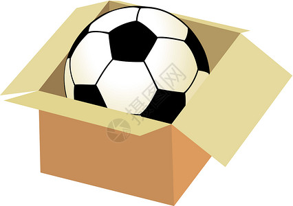 盒中足球球背景图片