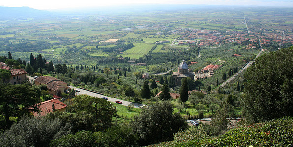 意大利 托斯卡纳 科托纳镇高清图片