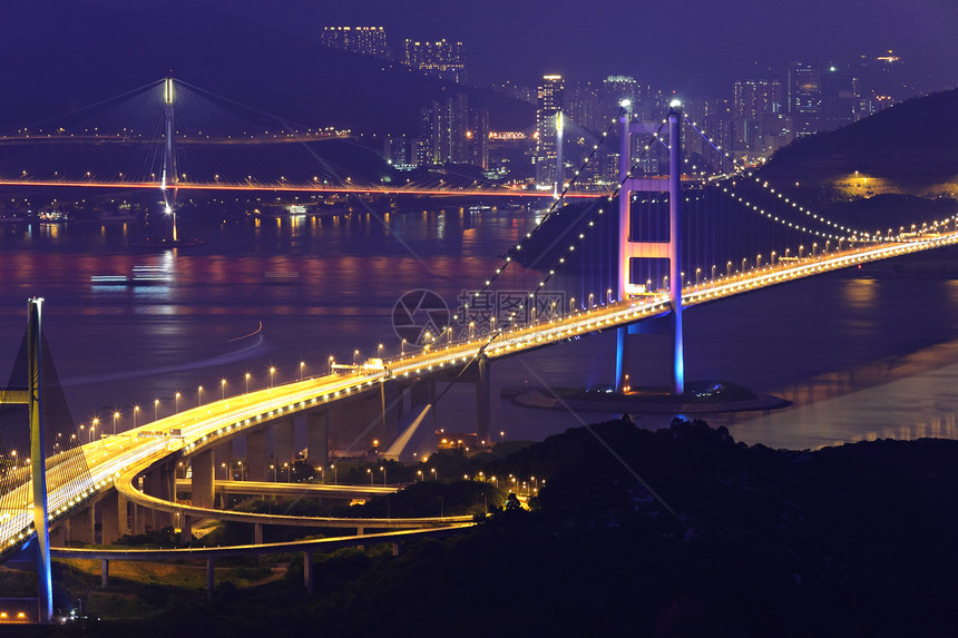 香港清马桥速度天空地标射线海洋景观车辆城市曲线建筑图片