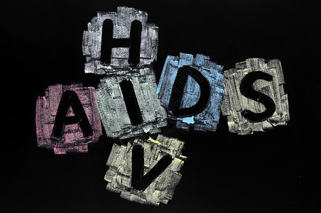 艾滋病毒和艾滋病的口号背景图片