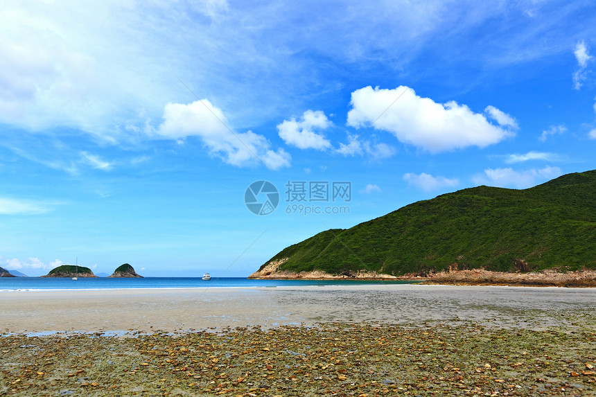 香港赛湾海滩季节海洋旅行海岸热带天气放松冲浪蓝色天空图片