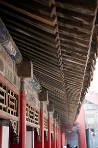 中国皇宫的屋顶伊夫王朝建筑遗产时间寺庙寓言文化天空传统神话背景图片