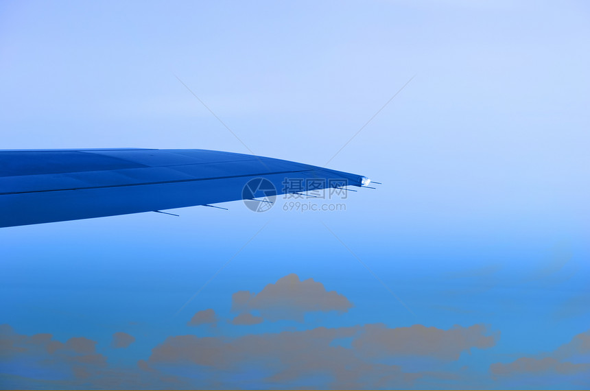 飞机翼航空公司天际旅行日落空气蓝色假期运输水平商业图片