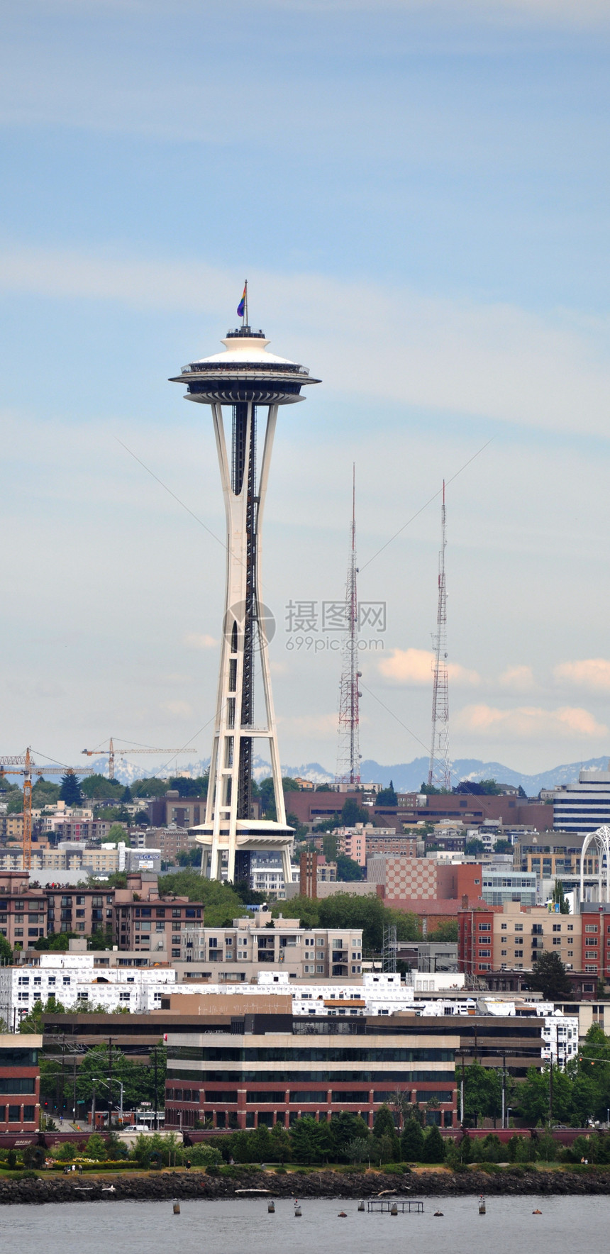 西雅图空间针建筑天空天际建筑物城市图片
