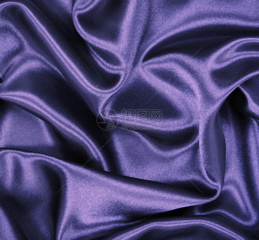 平滑优雅的蓝色丝绸作为背景版税材料曲线感性银色纺织品布料织物粉色投标图片