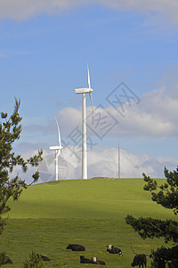 风力涡轮发电公司气候高清图片素材
