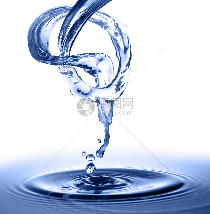 游水塑料饮料白色茶点氯化物瓶子环境蓝色流动聚合物图片