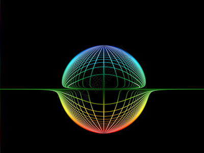 网格世界科学墙纸几何学插图拓扑背景