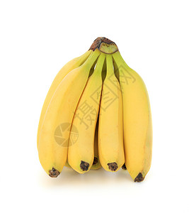 香蕉水果营养健康食物维生素饮食白色背景图片