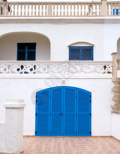 马洛卡阿库迪亚海滩的地中海房屋外观高清图片
