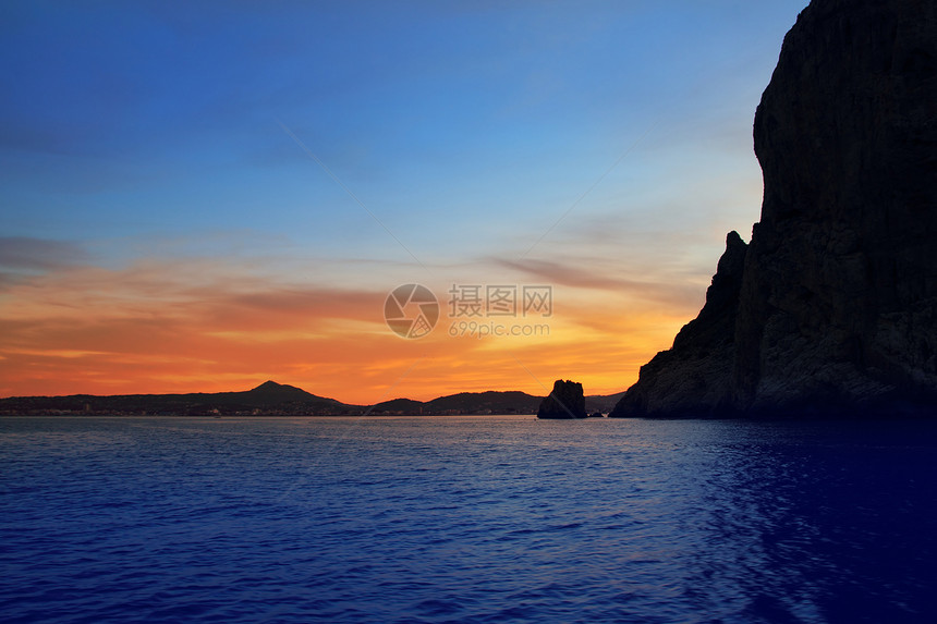 圣安东尼奥贾韦亚萨比亚角海面日落海洋海岸线海岸场景码头天空背光橙子旅游海景图片