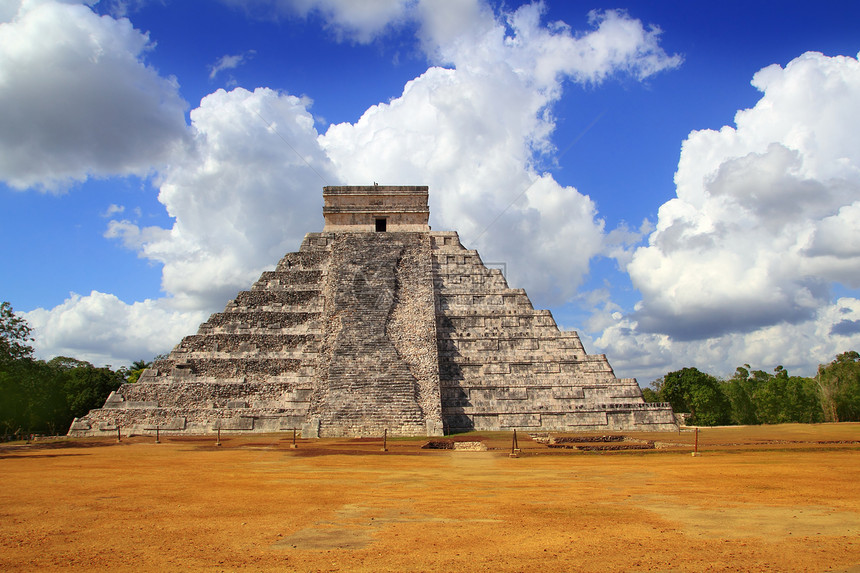 古老的玛雅人金字塔寺庙旅行石头崇拜古董世界文化脚步建筑建筑学图片