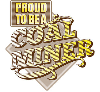 骄傲成为煤矿工背景图片